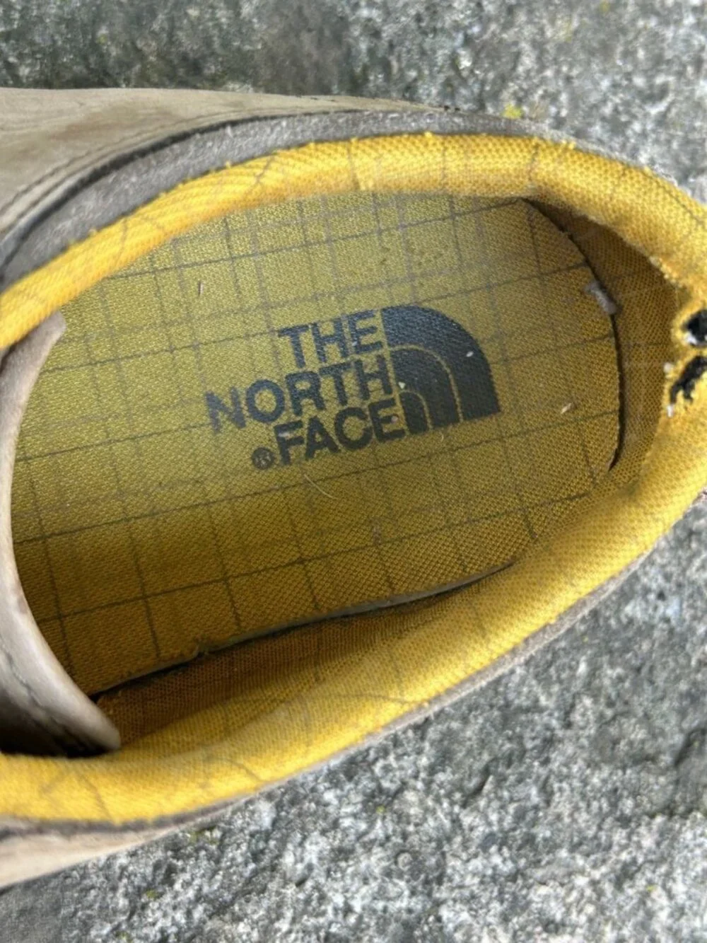 The North Face Men's Tan Brown Sneakers Gold Laces Size 13